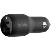 Автомобільний зарядний пристрій Belkin Car Charger 37W PD PPS Dual Black (CCB004BTBK)