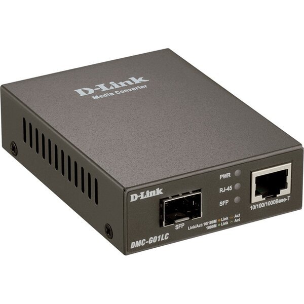 

Медиаконвертер D-Link DMC-G01LC 1xGE, 1xSFP