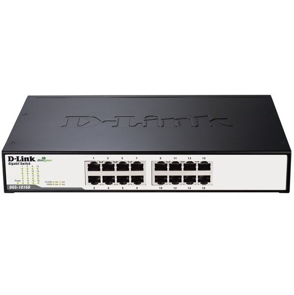 

Коммутатор D-Link DGS-1016D 16xGE, Неуправляемый