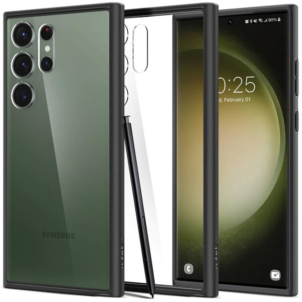 

Чехол Spigen для Samsung Galaxy S23 Ultra Ultra Hybrid, Matte Black (ACS05618)