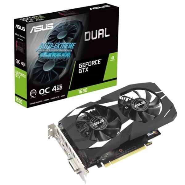 

Видеокарта ASUS GeForce GTX 1630 4GB GDDR6 DUAL OC DUAL-GTX1630-O4G