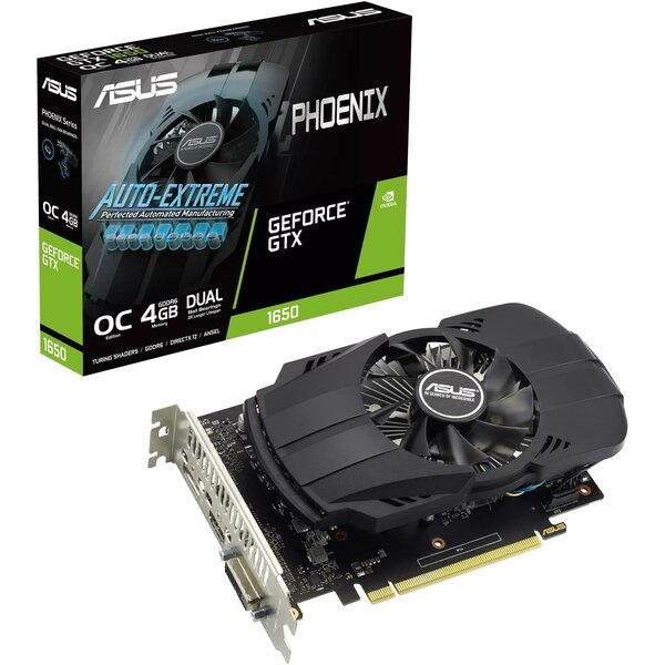

Видеокарта ASUS GeForce GTX 1650 4GB GDDR6 OC EVO PH-GTX1650-O4GD6-P-EVO