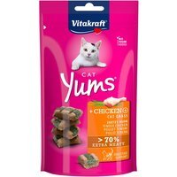 Ласощі для кішок Vitakraft Yums з куркою та котячою м'ятою, 40 г