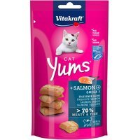 Ласощі для кішок Vitakraft Yums з лососем та Омега-3, 40 г