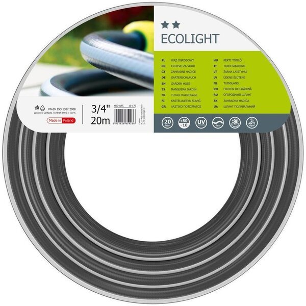

Шланг садовый Cellfast ECOLIGHT 3/4", 20м (10-170)