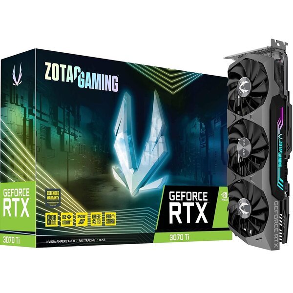 

Видеокарта ZOTAC GeForce RTX 3070 Ti 8GB GDDR6X (ZT-A30710Q-10P)