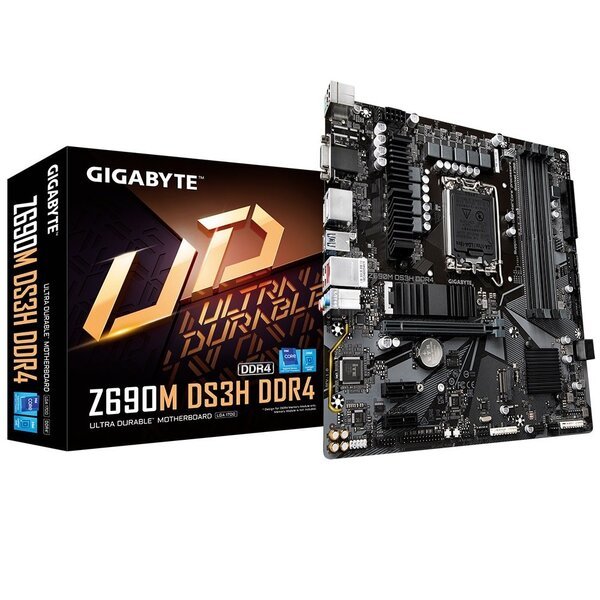 

Материнская плата GIGABYTE Z690M s1700 Z690 (Z690M_DS3H_DDR4)