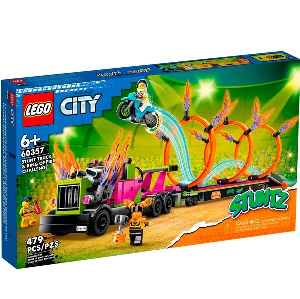

LEGO 60357 City Stuntz Задания с каскадерским грузовиком и огненным кругом