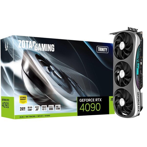 

Видеокарта ZOTAC GeForce RTX 4090 24GB GDDR6X Trinity (ZT-D40900D-10P)