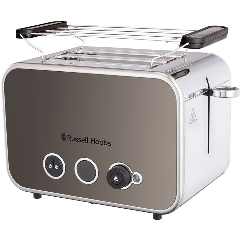 Тостер Russell Hobbs Distinctions 2-Slice, 1670Вт, пластик, підігрів, розморозка, титановий (1430416)