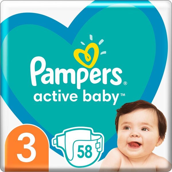 

Подгузники Pampers Active Baby Размер 3 (Midi) 6-10 кг 58 шт.