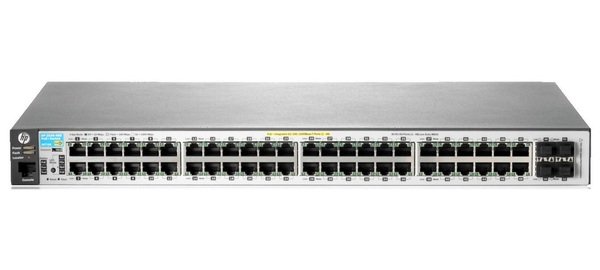 

Коммутатор HP 2530-48G-PoE+ 48xGE+ 4xGE SFP, L2, 382W, LT Warranty (J9772A)
