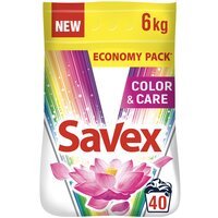 Пральний порошк Savex 2в1 Сolor&Care 6кг