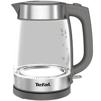 Електрочайник Tefal Glass Kettle, 1,7л, скло, сірий