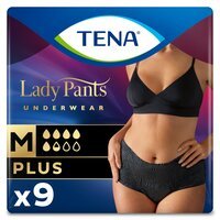 Урологические трусы Tena Lady Pants Plus для женщин Medium 9шт Black