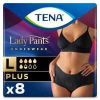 Урологічні труси Tena Lady Pants Plus для жінок Large 8шт Black