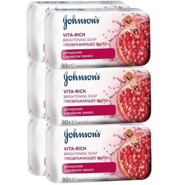 

Мыло туалетное Johnson's Body Care Vita Rich С экстрактом цветка граната 6*90г