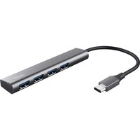 USB-хаб Trust Halyx Type-C to 4-Port USB-A 3.2 Grey (24948_TRUST)