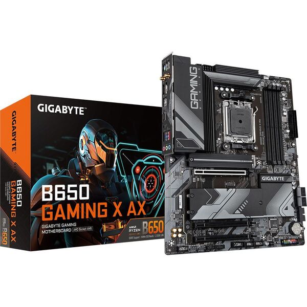 

Материнская плата GIGABYTE B650 GAMING X AX sAM5 B650 4xDDR5 M.2 HDMI DP ATX