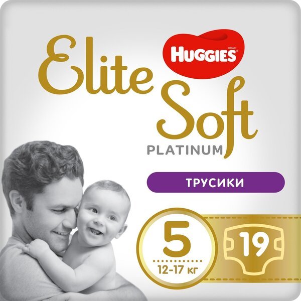 

Подгузники-трусики Huggies Elite Soft Platinum Mega 5 (12-17 кг) 19шт