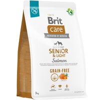 Корм для старіючих собак Brit Care Dog Grain-free Senior & Light беззерновий з лососем 3кг