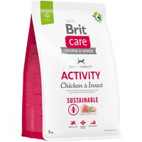 Корм для собак з підвищеною активністю Brit Care Dog Sustainable Activity з куркою та комахами 3кг