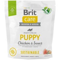 Корм для цуценят Brit Care Dog Sustainable Puppy з куркою та комахами 1кг