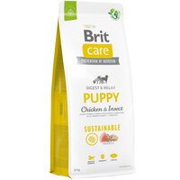 Корм для цуценят Brit Care Dog Sustainable Puppy з куркою та комахами 12кг