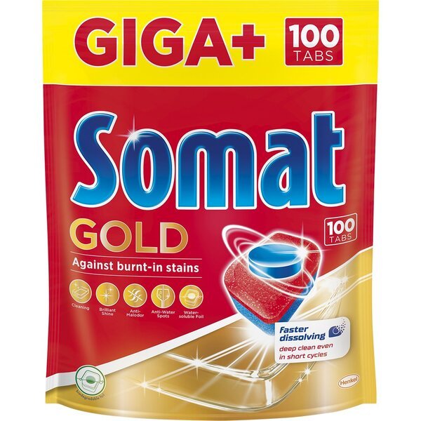 

Таблетки для посудомоечной машины Somat Gold 100шт