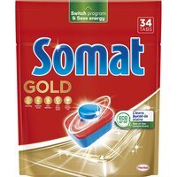 Таблетки для посудомоечной машины Somat Gold 34шт