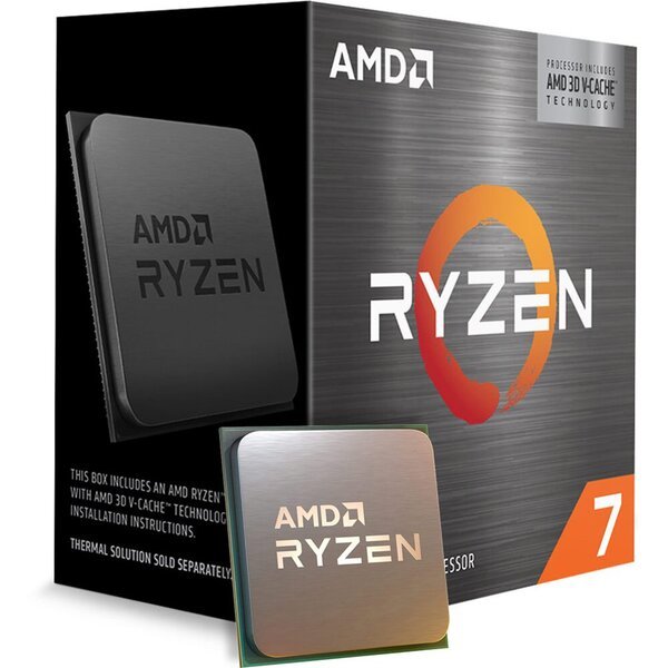 

Процессор AMD Ryzen 7 5800X3D 8C/16T 3.4/4.5GHz Boost 96Mb AM4 105W w/o cooler Box (100-100000651WOF)