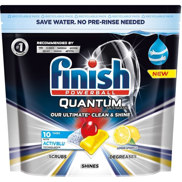 

Капсулы для посудомоечных машин Finish Quantum Ultimate Лимон 10шт