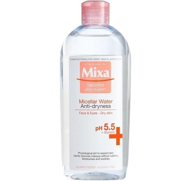 

Мицеллярная вода Mixa Anti-dryness для сухой чувствительной кожи лица 400мл
