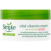 Крем дневной витаминный Simple Vital Vitamin Cream SPF15 Kind to Skin 50мл
