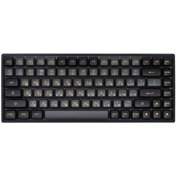 

Клавиатура Akko 3084B Plus Black&Gold 84Key,CS Jelly Purple, BT/WL/USB, EN/UKR, RGB, Black