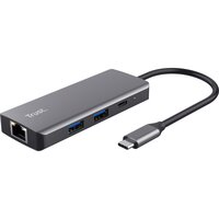 USB-хаб Trust Dalyx 6-in-1 USB-C Multi-port Dock Aluminium (24968)