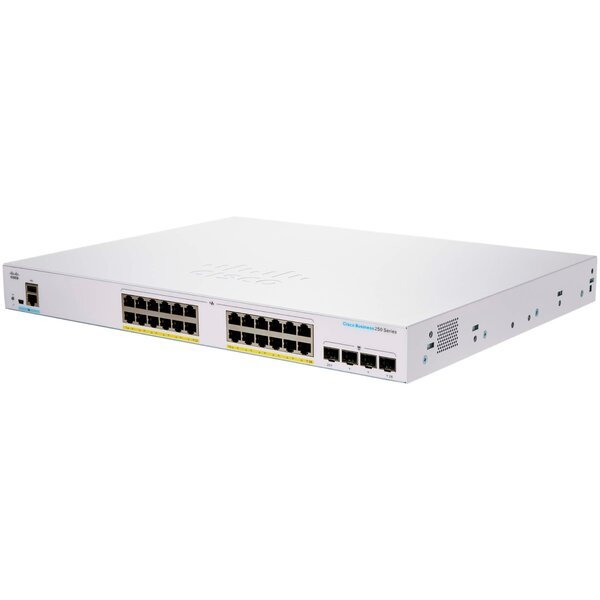 Коммутатор Cisco CBS250 Smart 24-port GE, Full PoE, 4x1G SFP – купить в ...