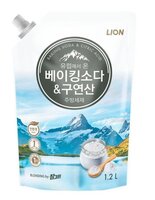 Засіб для миття посуду овочів та фруктів Lion Korea Сода та лимон дойпак 1,2л