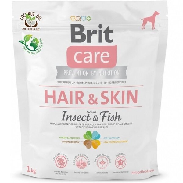 

Сухой корм для собак Brit Care Dog Insect Fish с насекомыми и рыбой 1 кг