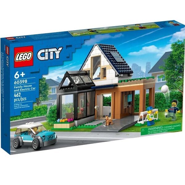 Акция на Конструктор LEGO City Семейный дом и электромобиль от MOYO