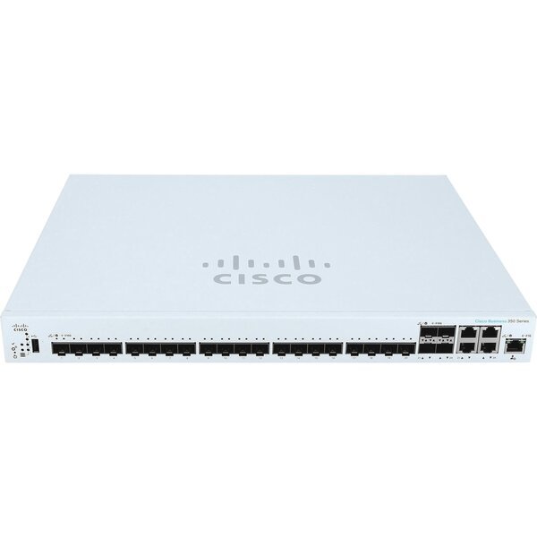 

Коммутатор Cisco CBS350 Managed 24-port SFP+, 4x10GE Shared (CBS350-24XS-EU)