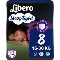 Подгузники-трусики Libero Sleep Tight размер 8 16-30кг 13шт