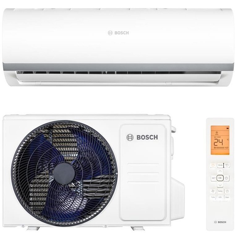 Кондиціонер Bosch CL2000 RAC 2,6, 9000 BTU, інвертор, 25 м2, A++ / A+, R32, білий (1523231)