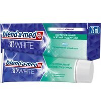 Зубная паста Blend-a-med 3D White Поцелуй мятный 75мл