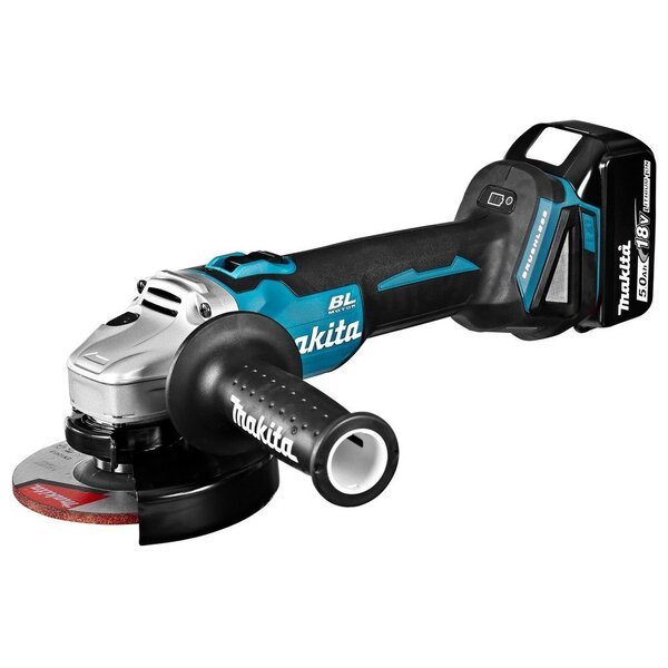 

Шлифмашина угловая аккумуляторная Makita DGA504RTJ, 18В LXT, 5 Ач (DGA504RTJ)