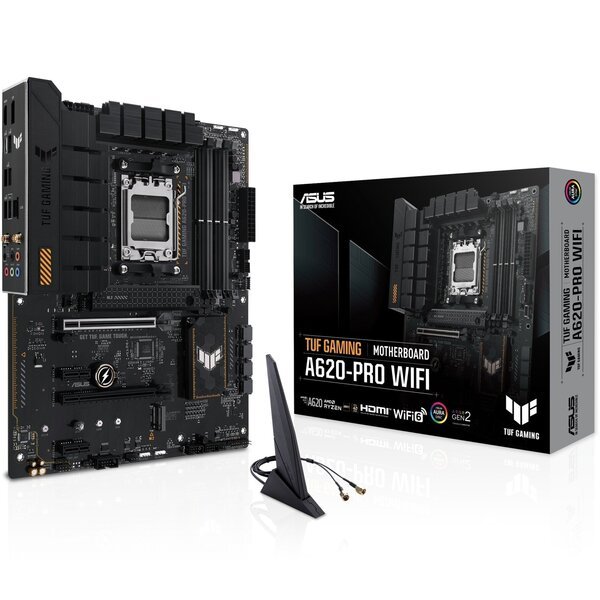 

Материнcкая плата ASUS TUF GAMING A620-PRO WIFI sAM5 A620 4xDDR5 HDMI DP Wi-Fi BT ATX