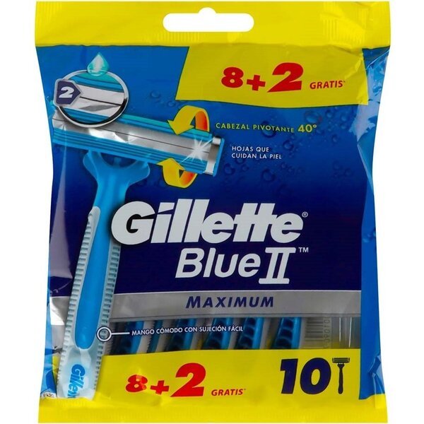 

Бритва без сменных картриджей Gillette Maximum Blue 10шт