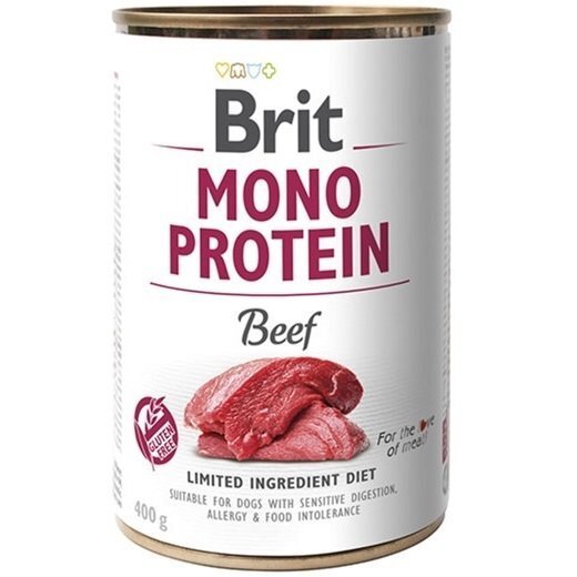 

Влажный корм для собак Brit Mono Protein с говядиной 400 г
