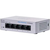 Комутатор Cisco CBS110 Unmanaged 5-port GE, Desktop, Ext PS (CBS110-5T-D-EU)
