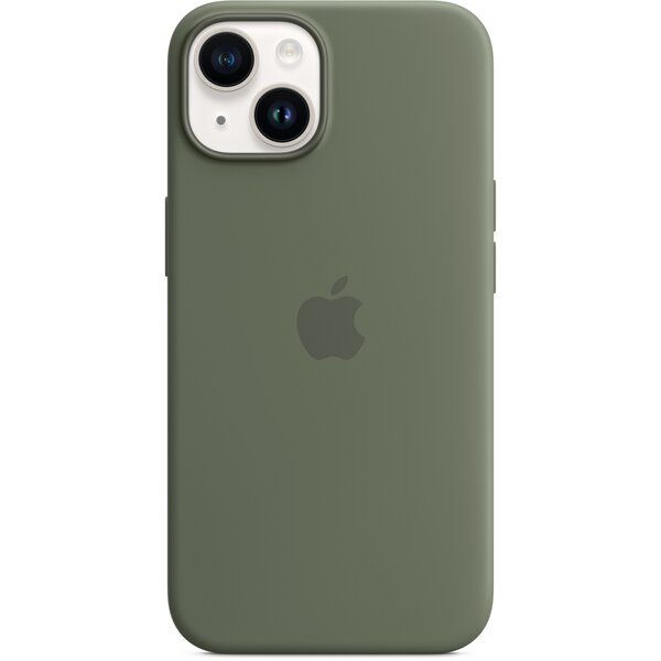 

Чехол Apple для iPhone 14 Silicone Case with MagSafe Olive (MQU83ZE/A)